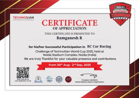 Self-made RC car Racing