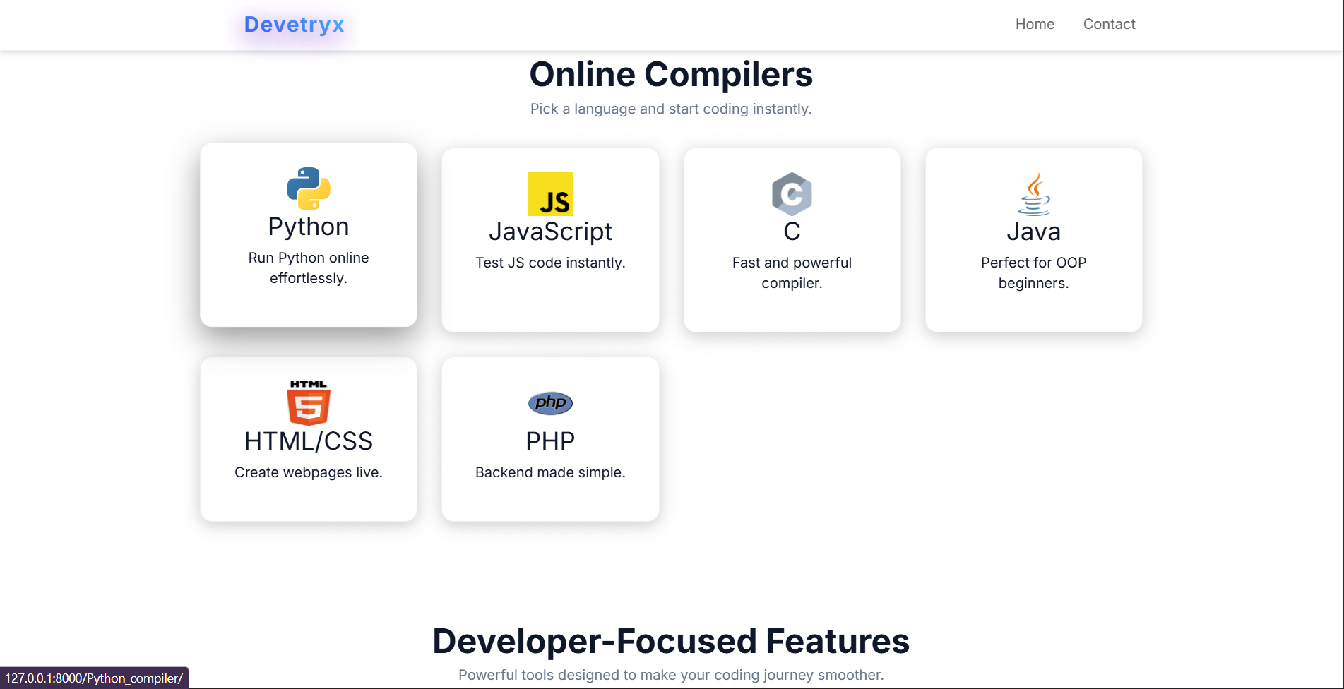 Beginner Friendly Coding Platform